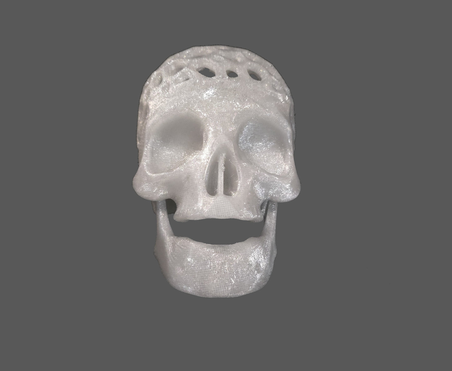 Skull with holes