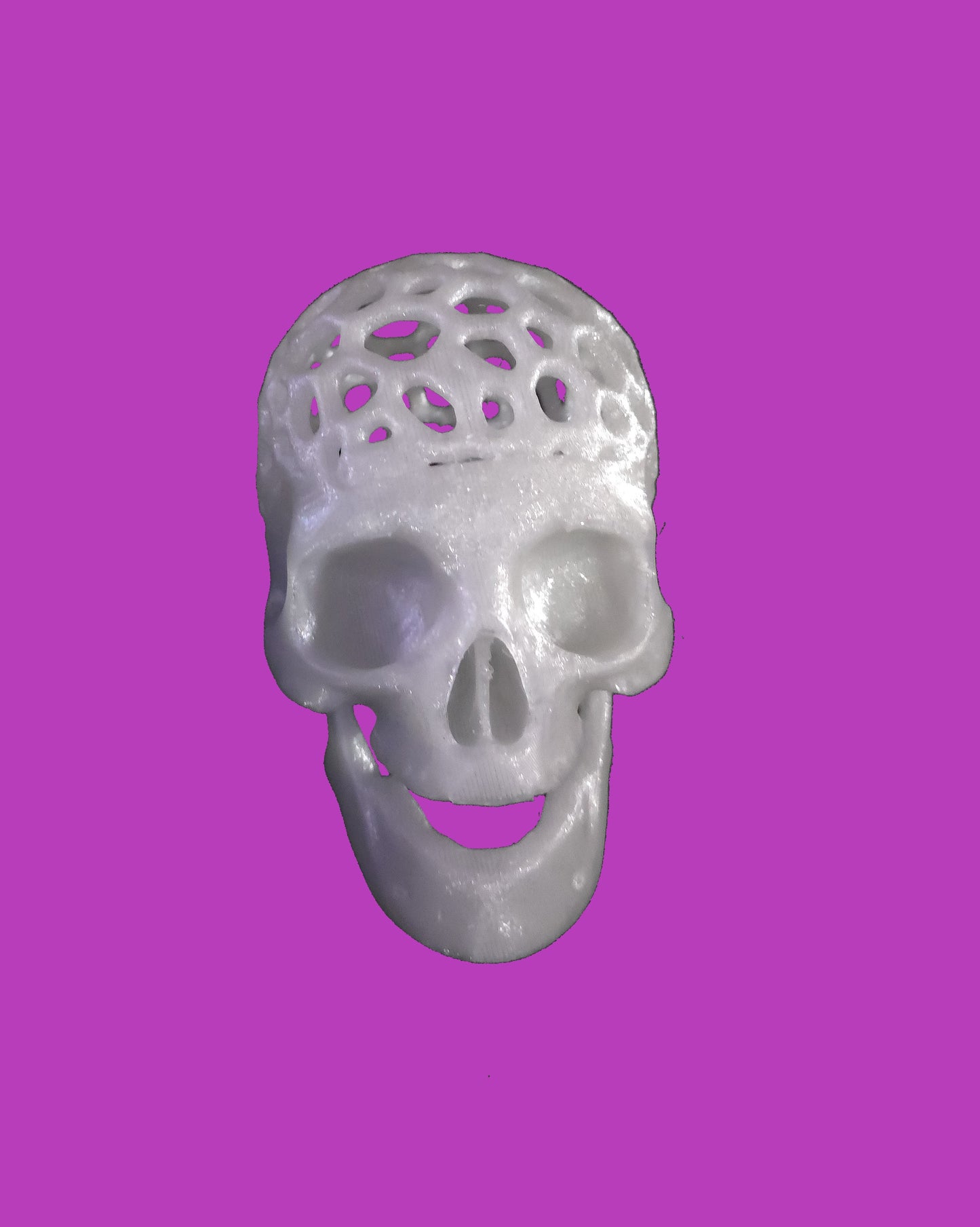 Skull with holes