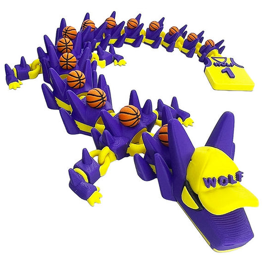 Basketball 3d-Printed Dragon; Steven Wolf Design, Customizable by you
