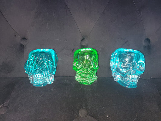 Custom 3 piece resin candle holder set