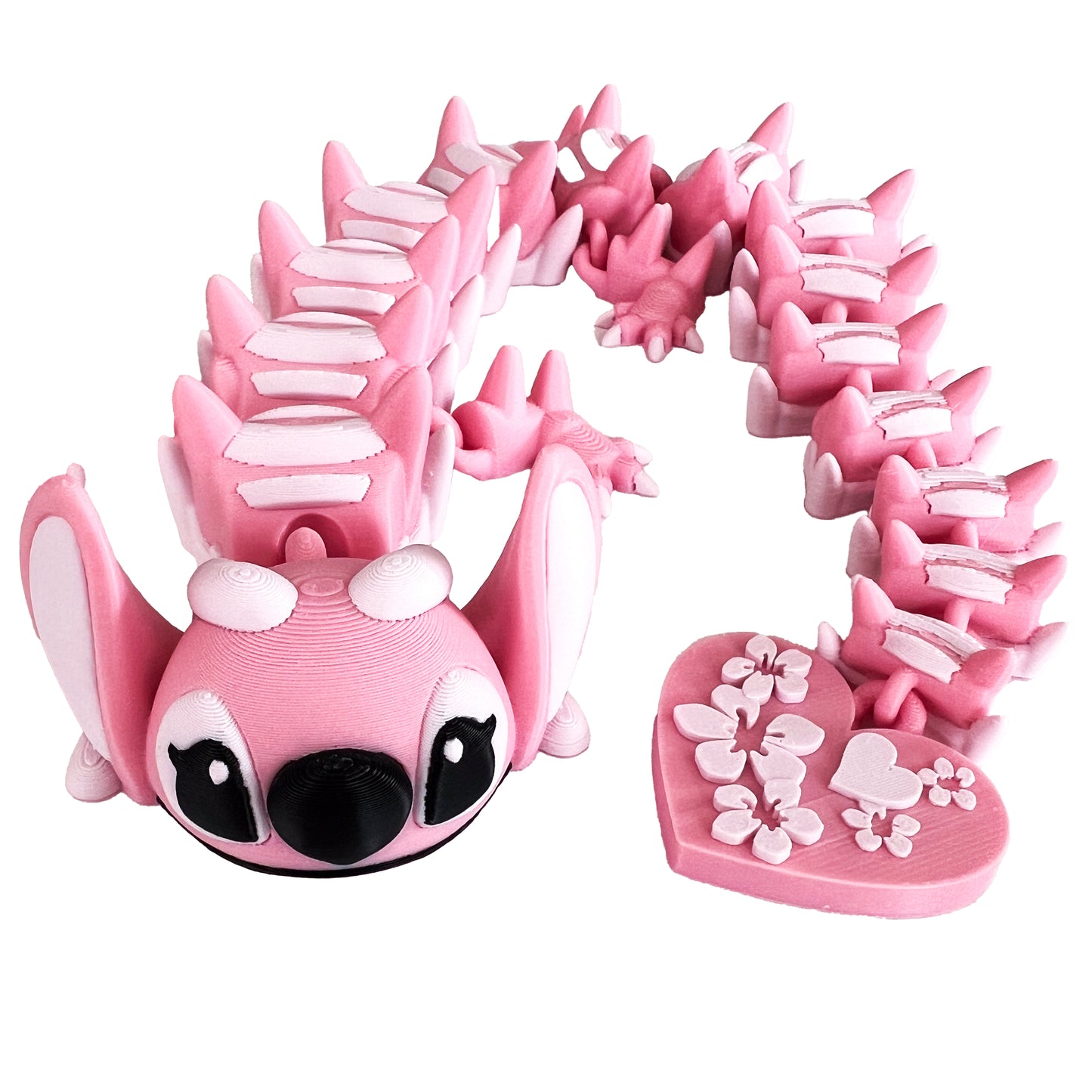 3D Printed Dragons; Pink and Blue Aliens