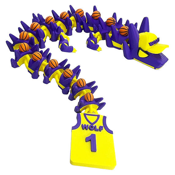 Basketball 3d-Printed Dragon; Steven Wolf Design, Customizable by you