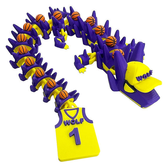 Basketball 3d-Printed Dragon; Steven Wolf Design, Customizable by you