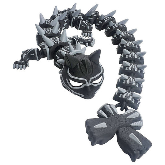 Black Panther Inspired 3d-Printed Dragon; Steven Wolf Design, Jaguar Dragon