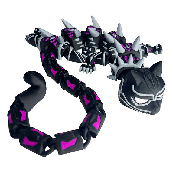 Black Panther Inspired 3d-Printed Dragon; Steven Wolf Design, Jaguar Dragon