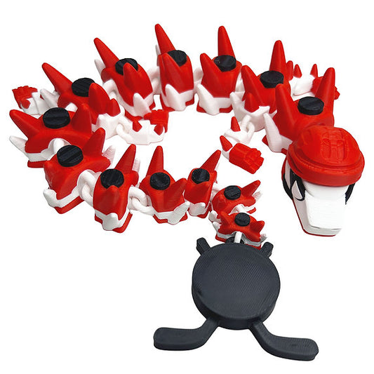 Hockey 3D Printed Dragon; Steven Wolf Design, customizable