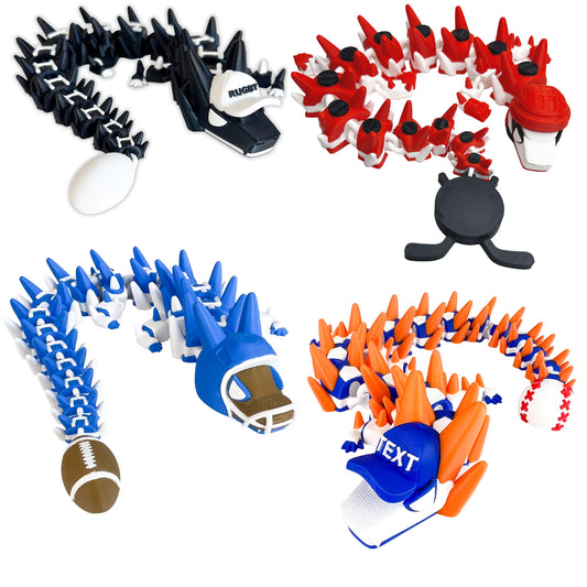 3D Printed Dragons; Sports Themed