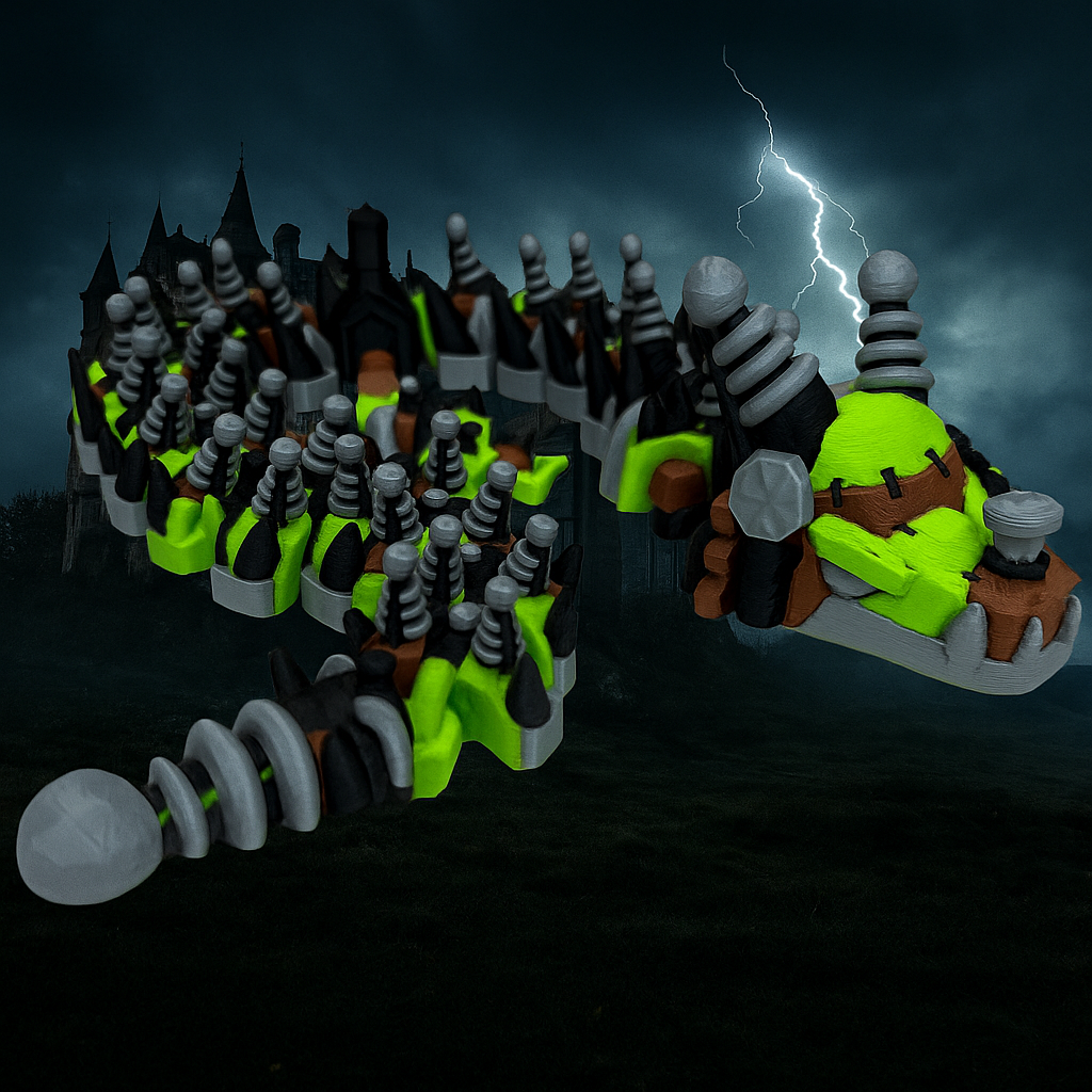 3D Printed Dragons; Frankendragon