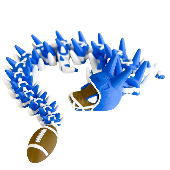 Football 3d-Printed Dragon; Steven Wolf Design