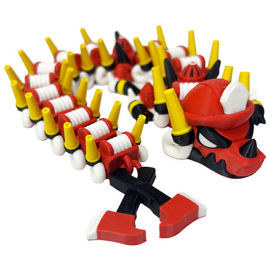 Fireman 3d-Printed Dragon; Steven Wolf Design, firefighter