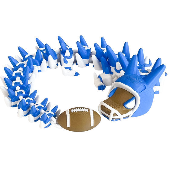Football 3d-Printed Dragon; Steven Wolf Design