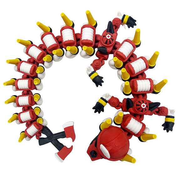 Fireman 3d-Printed Dragon; Steven Wolf Design, firefighter