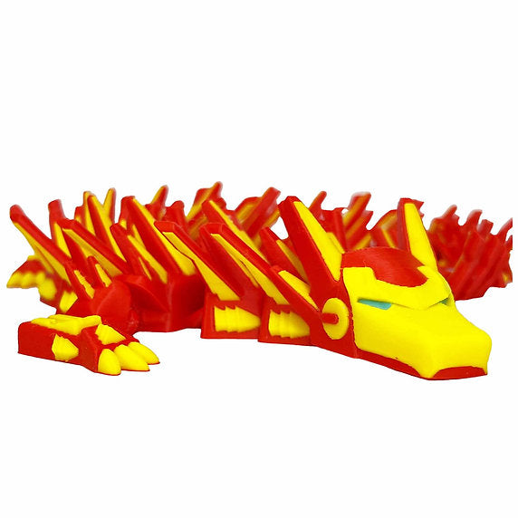 Iron man Inspired 3d-Printed Dragon; Steven Wolf Design, Robot Dragon