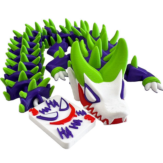 Joker inspired 3d-Printed Dragon; Steven Wolf Design, Jester Dragon