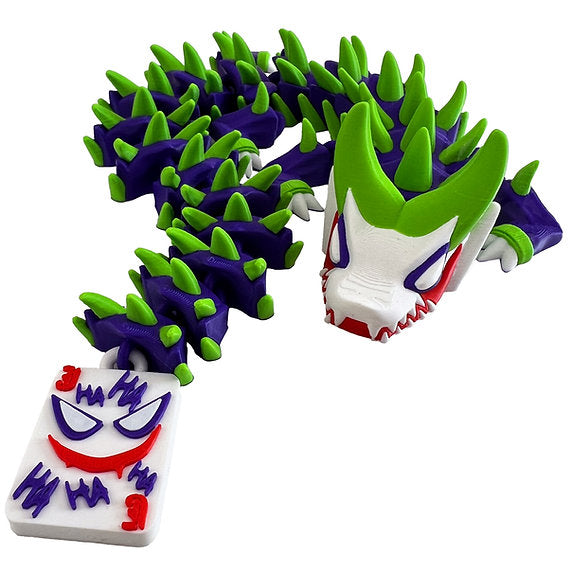 Joker inspired 3d-Printed Dragon; Steven Wolf Design, Jester Dragon