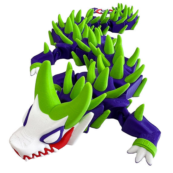 Joker inspired 3d-Printed Dragon; Steven Wolf Design, Jester Dragon