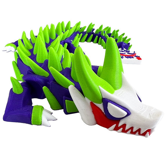 Joker inspired 3d-Printed Dragon; Steven Wolf Design, Jester Dragon