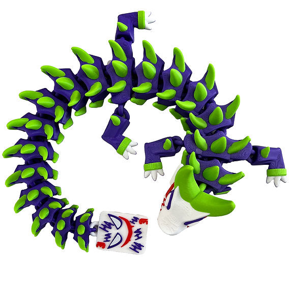 Joker inspired 3d-Printed Dragon; Steven Wolf Design, Jester Dragon