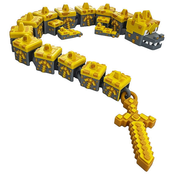 Minecraft inspired 3d-Printed Dragon; Steven Wolf Design, Earth Dragon