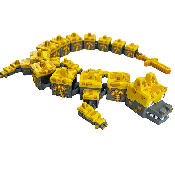 Minecraft inspired 3d-Printed Dragon; Steven Wolf Design, Earth Dragon