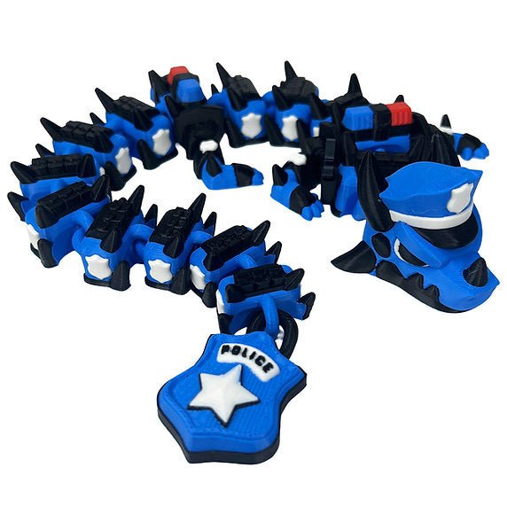 Police 3d-Printed Dragon; Steven Wolf Design, cop, officer.