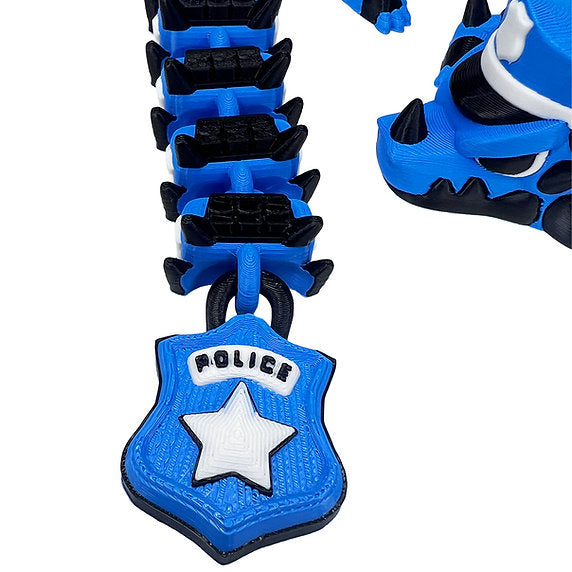 Police 3d-Printed Dragon; Steven Wolf Design, cop, officer.