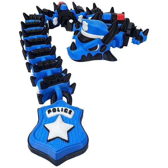 Police 3d-Printed Dragon; Steven Wolf Design, cop, officer.