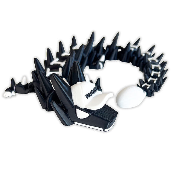 Rugby 3d-Printed Dragon; Steven Wolf Design, Customizable Colors - You Pick