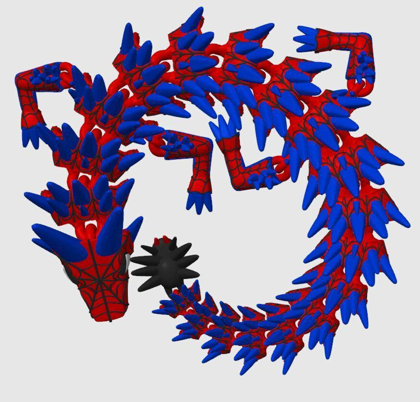 Spiderman inspired 3d-Printed Dragon; Steven Wolf Design, Spider Dragon