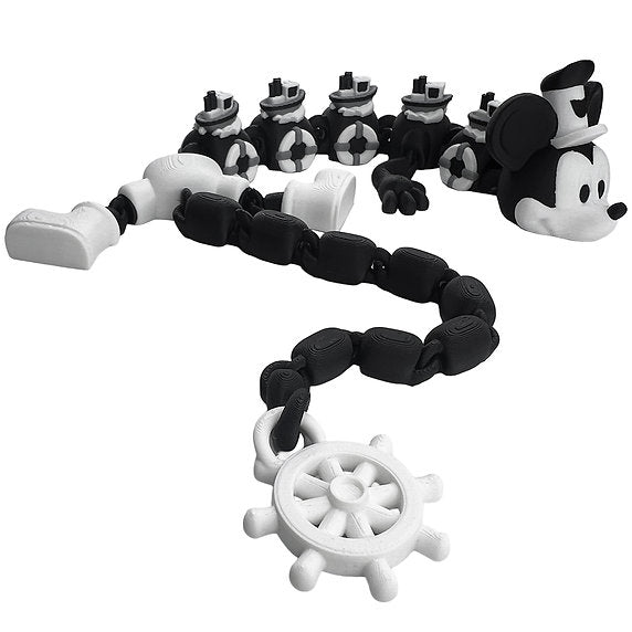Steamboat Mouse 3d-Printed Dragon; Steven Wolf Design, Cartoon Dragon