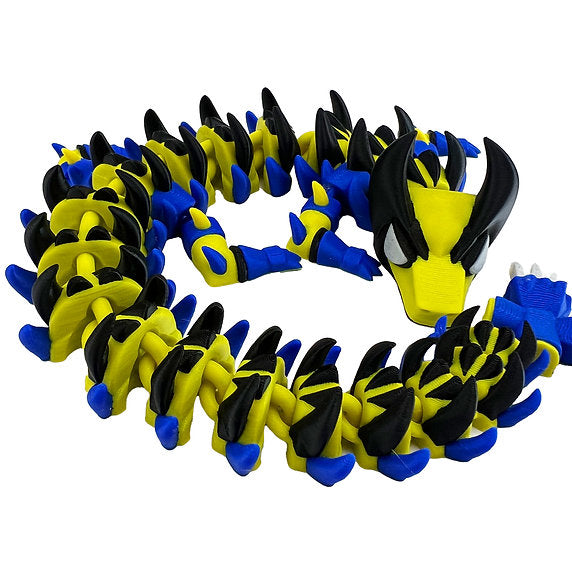 Wolverine inspired 3d printed Dragon; Steven Wolf Design, Mutant Dragon