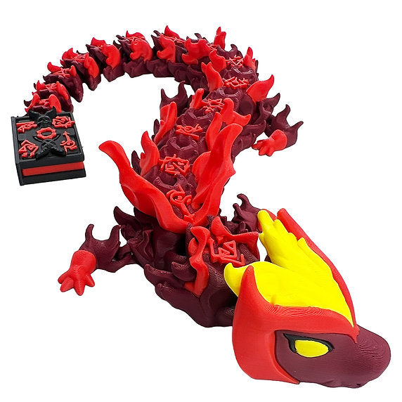 Scarlet Witch inspired 3d-Printed Dragon; Steven Wolf Design, Witchfire Dragon